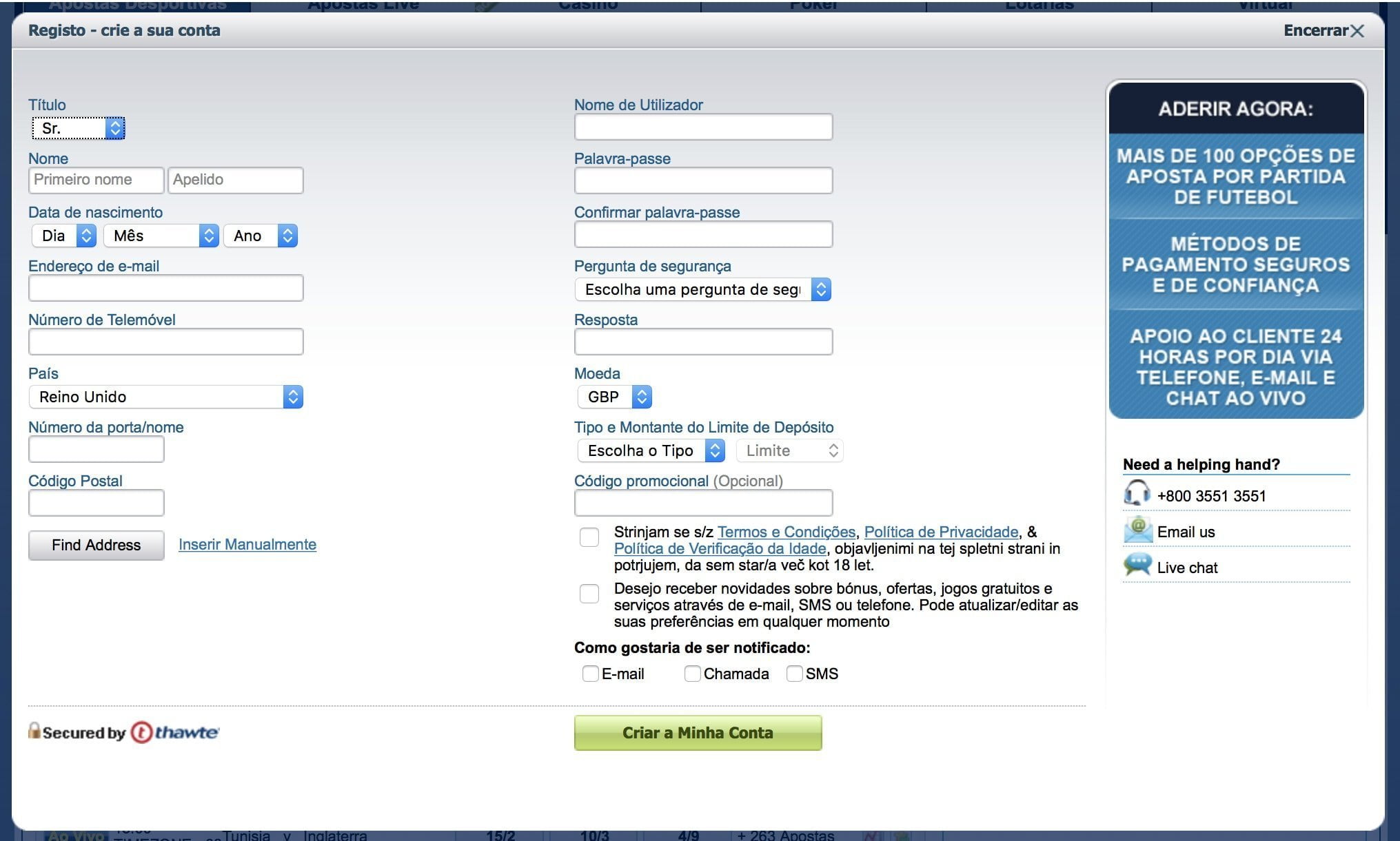 Cadastrar-se na William Hill é fácil, simples passos para jogar, apostar e ganhar.