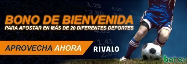 Bono de Bienvenida Rivalo para apostar en una amplia gama de deportes.