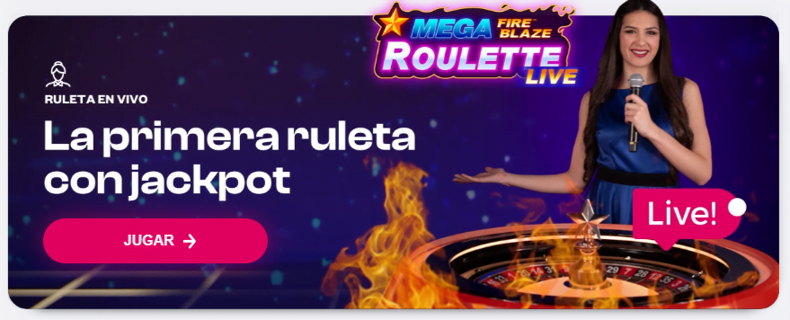 mega fire blaze roulette live