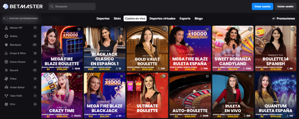 betmaster casino online