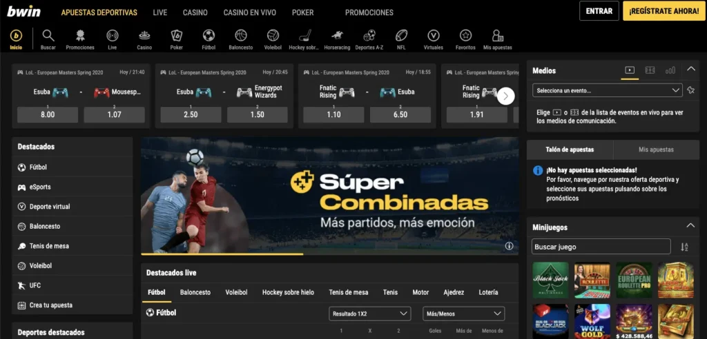 bwin bonos
