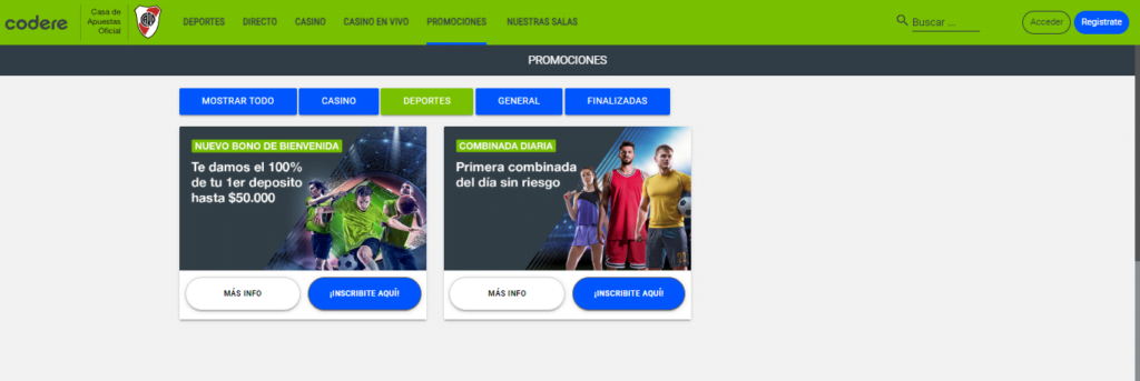 codere oferta apuestas
