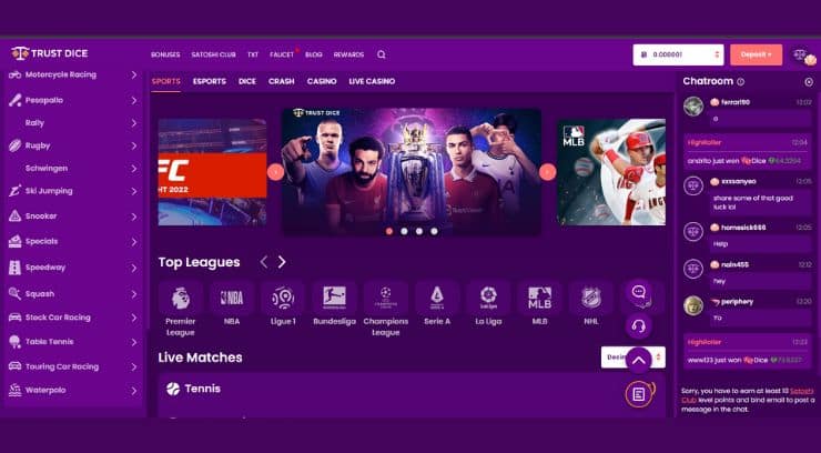 trustdice deportes