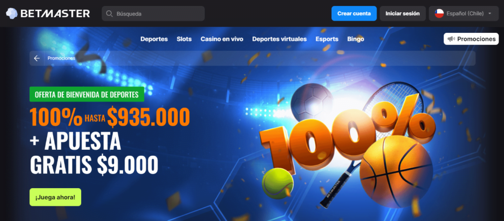 betmaster oferta para deportes