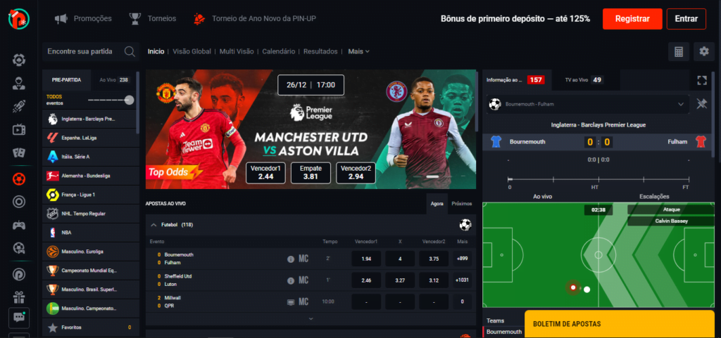 pinup oferta apostas esportivas