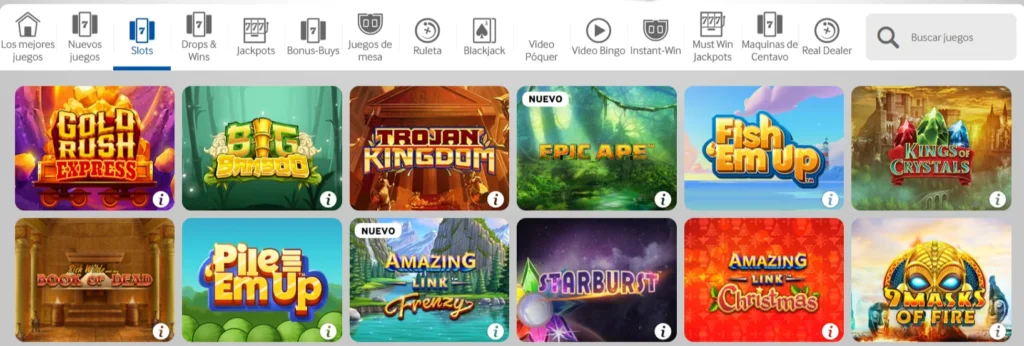betway slots destacados