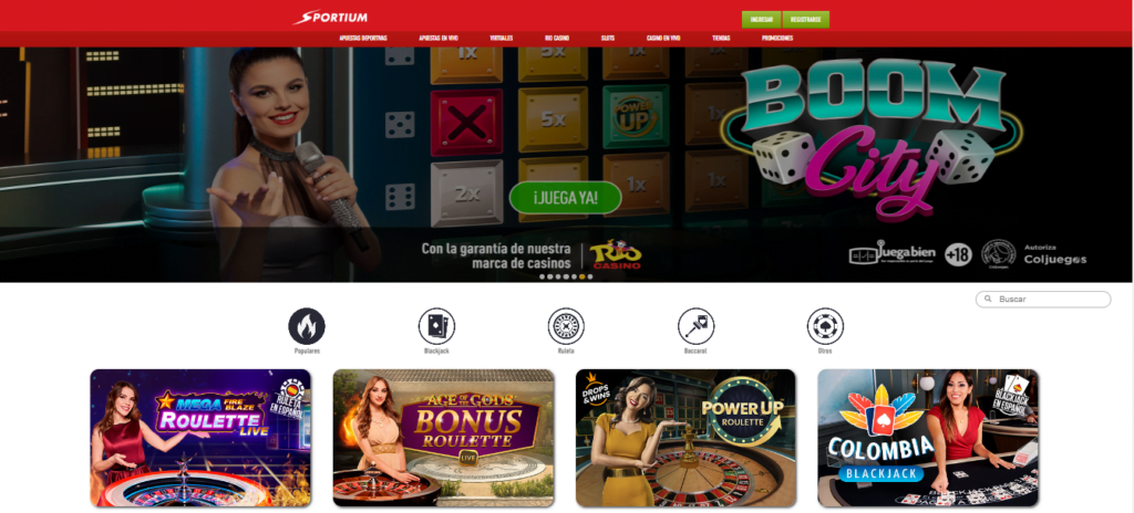 sportium bono casino en directo