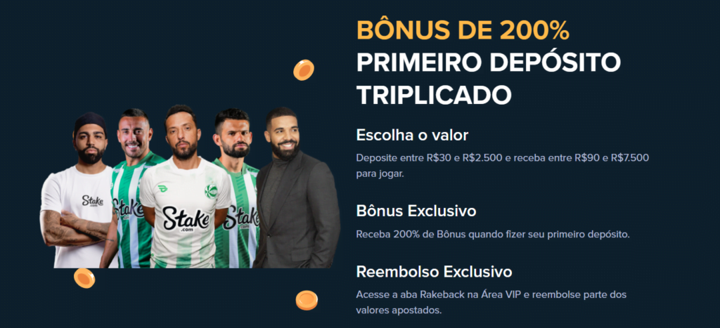 STAKE bônus cassino