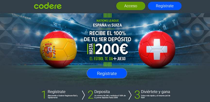 Codere bono España vs Suiza