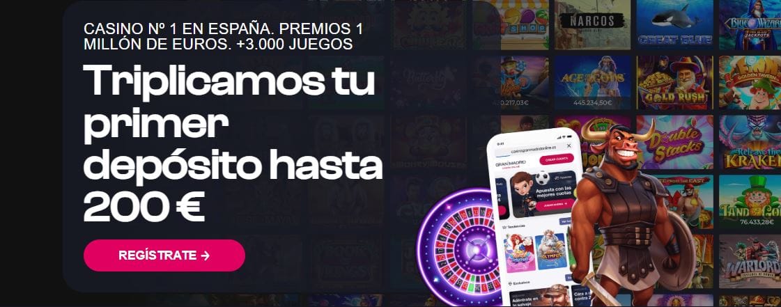 Casino Gran Madrid bono de bienvenida