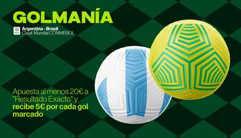 golmanía retabet argentina vs brasil
