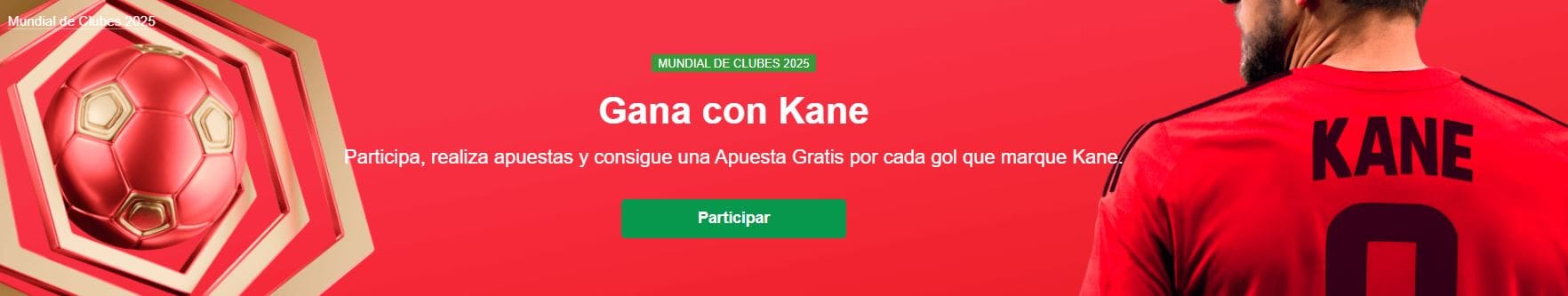 Marathonbet Gana con Kane