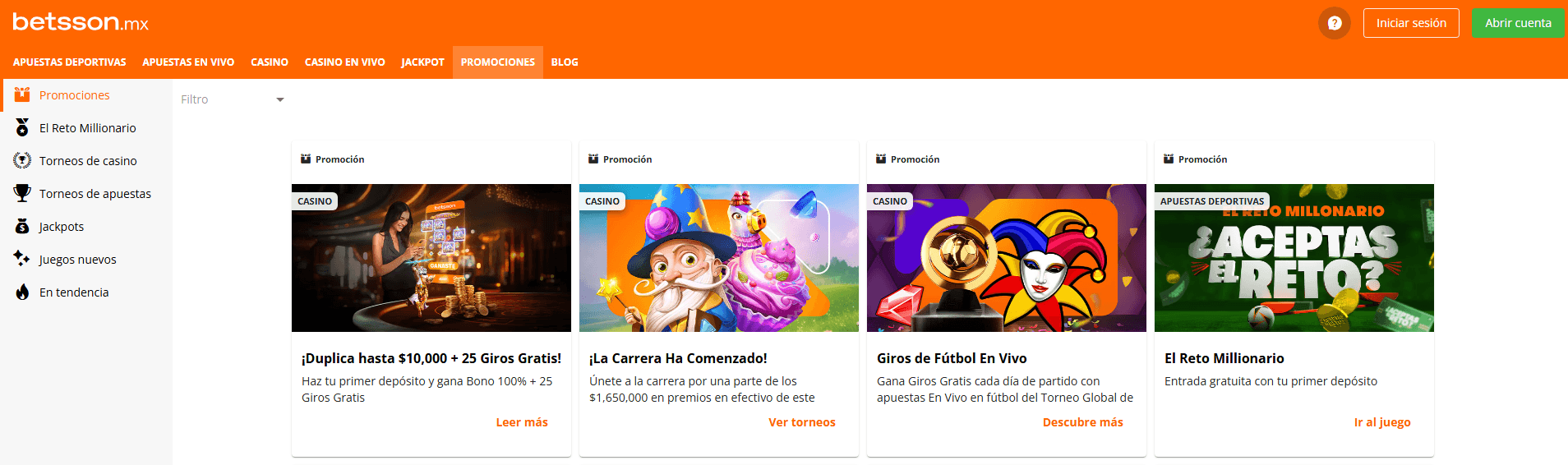 betsson bono casino online