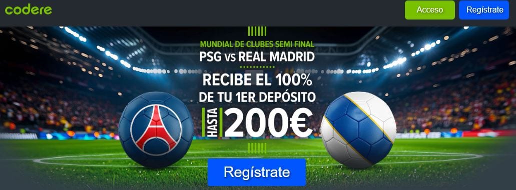 Codere PSG vs Real Madrid