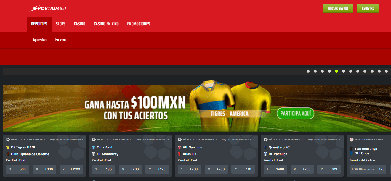 SPORTIUMBET bono apuestas deportivas