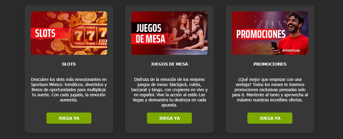 sportiumbet oferta casino en vivo