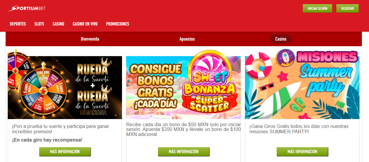 sportiumbet oferta para slots