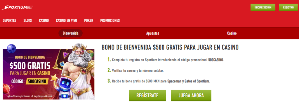 sportiumbet bono sin depósito