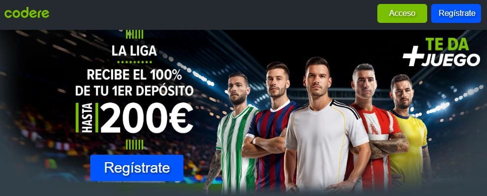 Codere bono de bienvenida