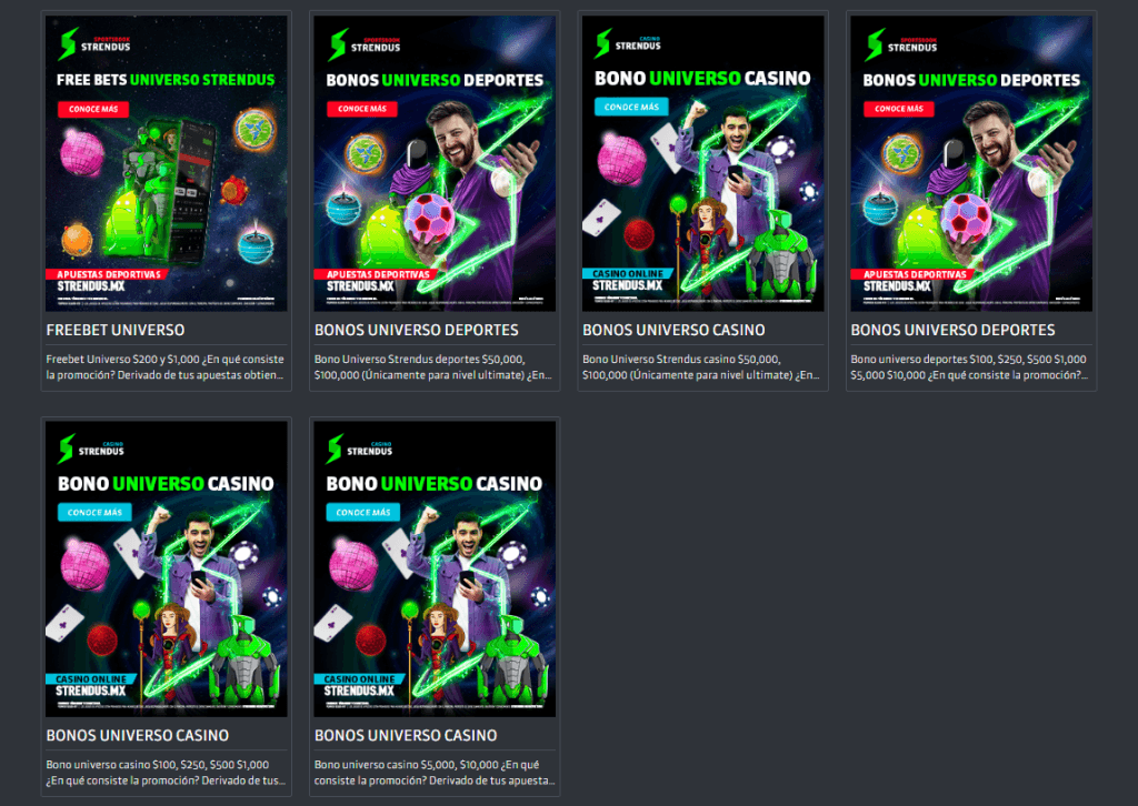 STRENDUS bono apuestas