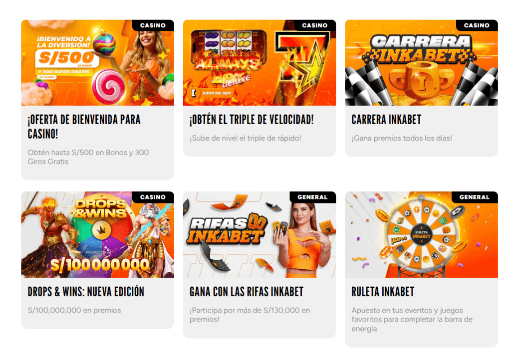 inkabet en peru todas las promos