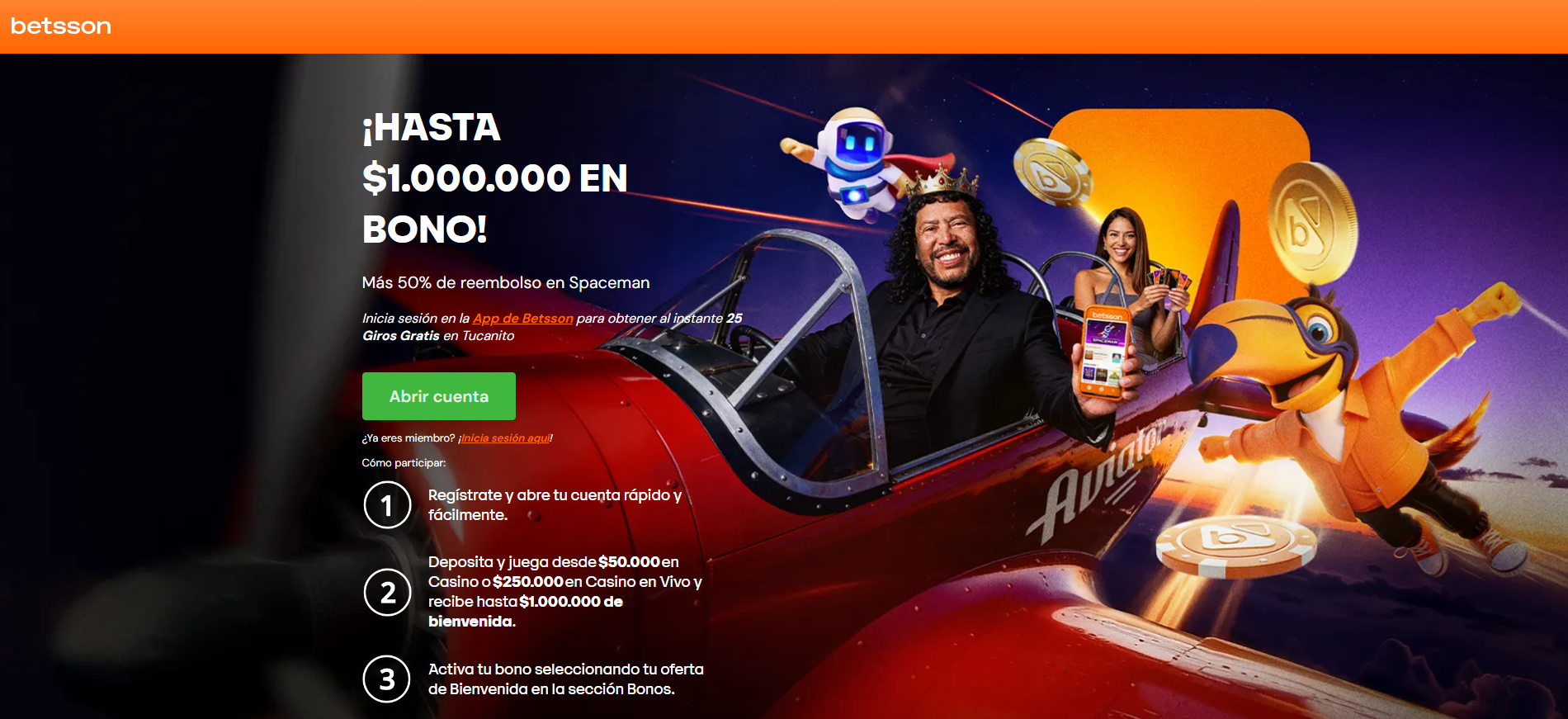BETSSON bono ruletas