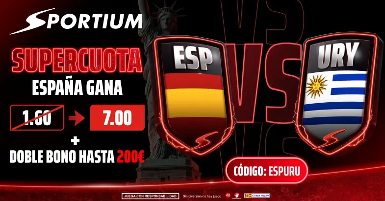 promoción sportium uruguay vs españa