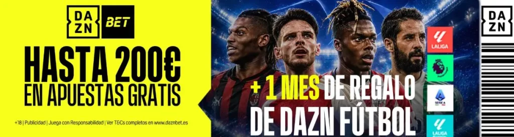 DAZN bet bono de bienvenida