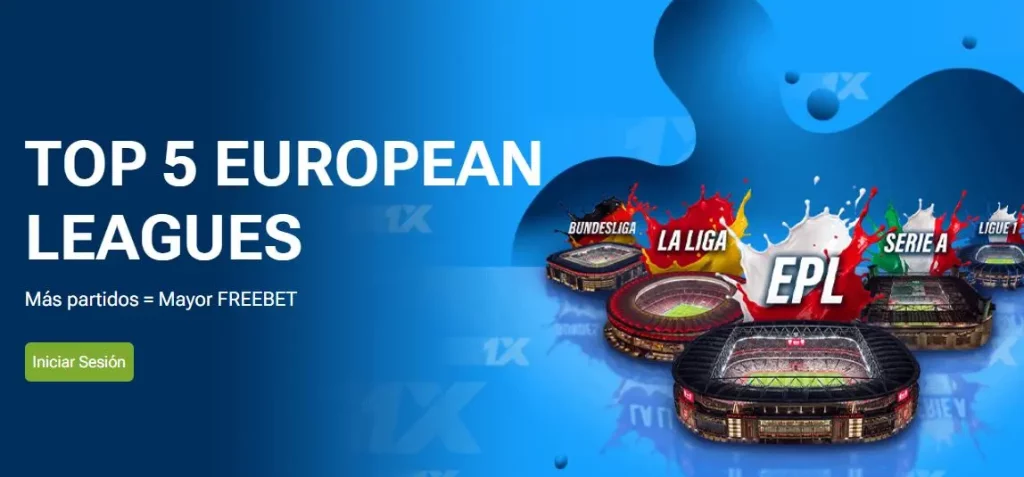 1xbet freebet ligas europeas