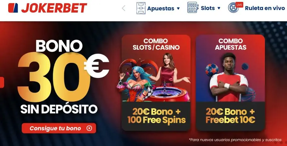 jokerbet bono de bienvenida sin depósito