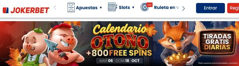 JOKERBET Calendario Otoño