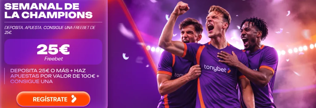 promoción tonybet champions